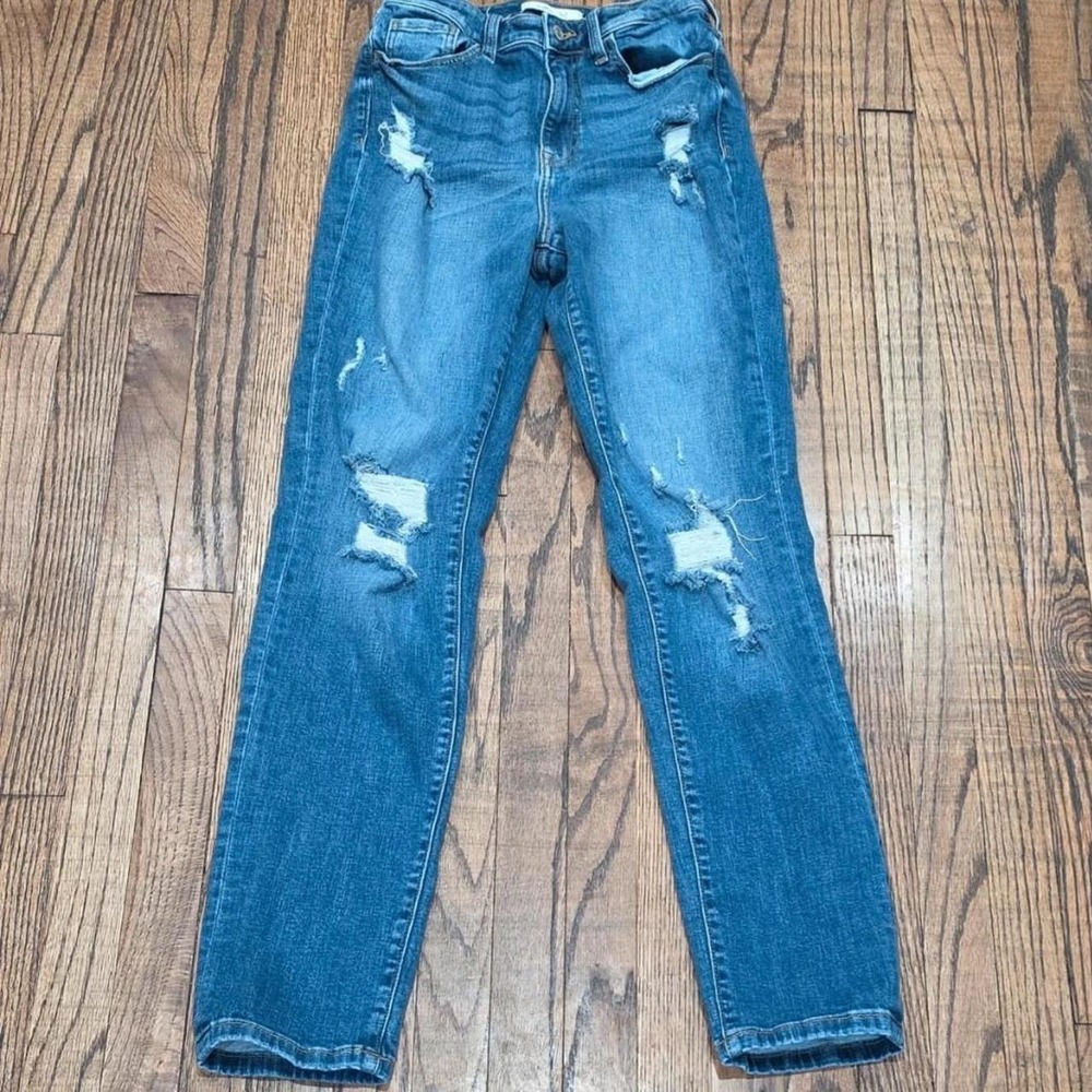 HIGH Rise Mom Jeans Buckle brand Willow + Street Size 27" waist